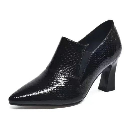 Chaussures talons hauts noirs polyvalents grandes tailles - Nouvelle mode printemps/automne