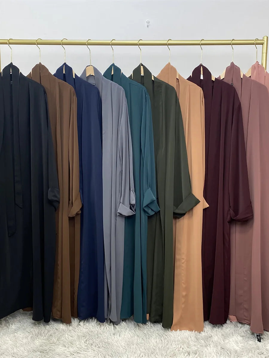 Abaya Dubai Turquie Kaftan Kimono Robe Modeste Caftan Vêtementsislamiques