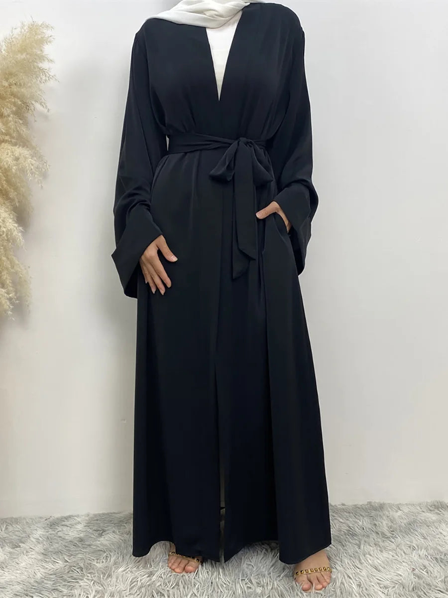 Abaya Dubai Turquie Kaftan Kimono Robe Modeste Caftan Vêtementsislamiques