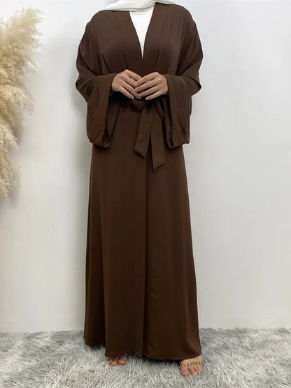 Abaya Dubai Turquie Kaftan Kimono Robe Modeste Caftan Vêtementsislamiques