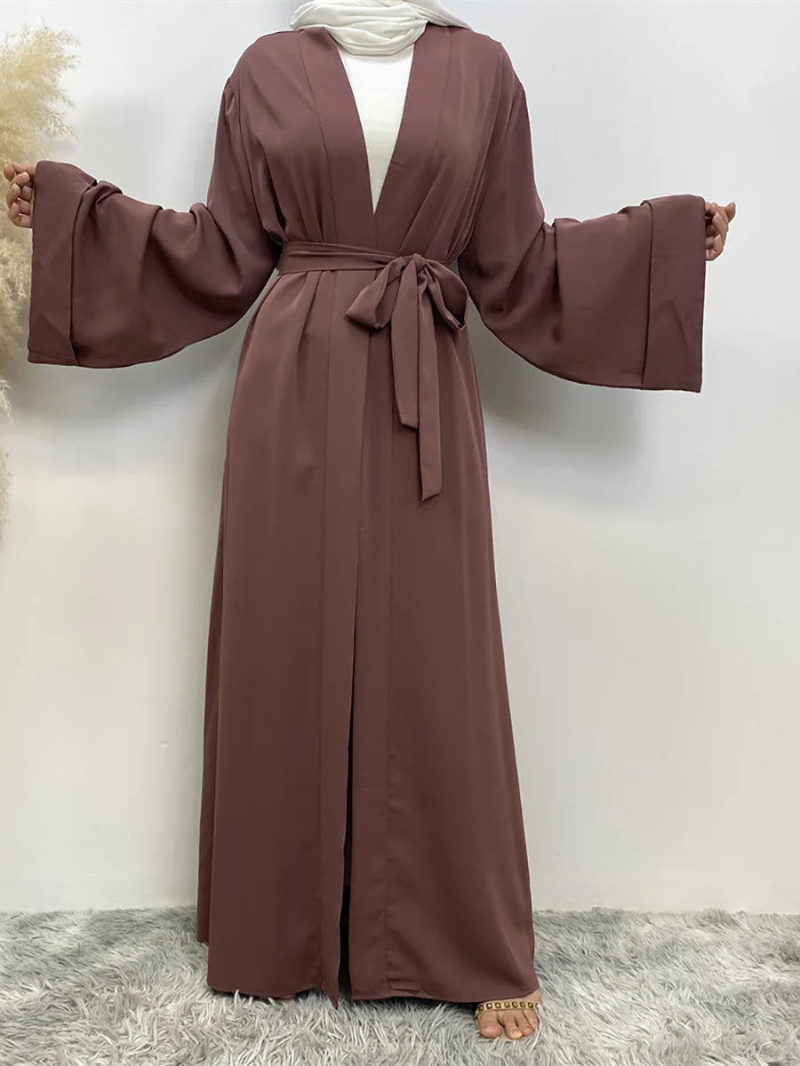 Abaya Dubai Turquie Kaftan Kimono Robe Modeste Caftan Vêtementsislamiques