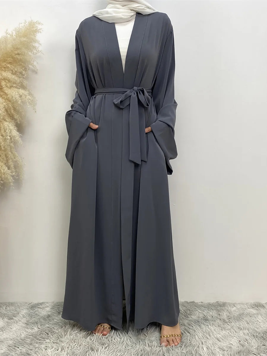 Abaya Dubai Turquie Kaftan Kimono Robe Modeste Caftan Vêtementsislamiques