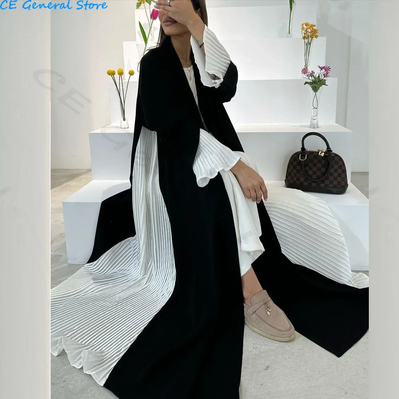 Robe longue élégante pour femme musulmane Ramadan Maroc Kaftan Dubai