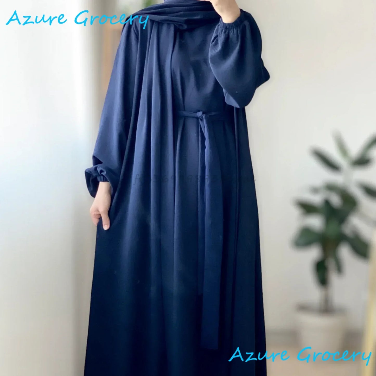 Abaya 2 pièces kimono pour femme musulmane - Dubaï luxe Ramadan hijab