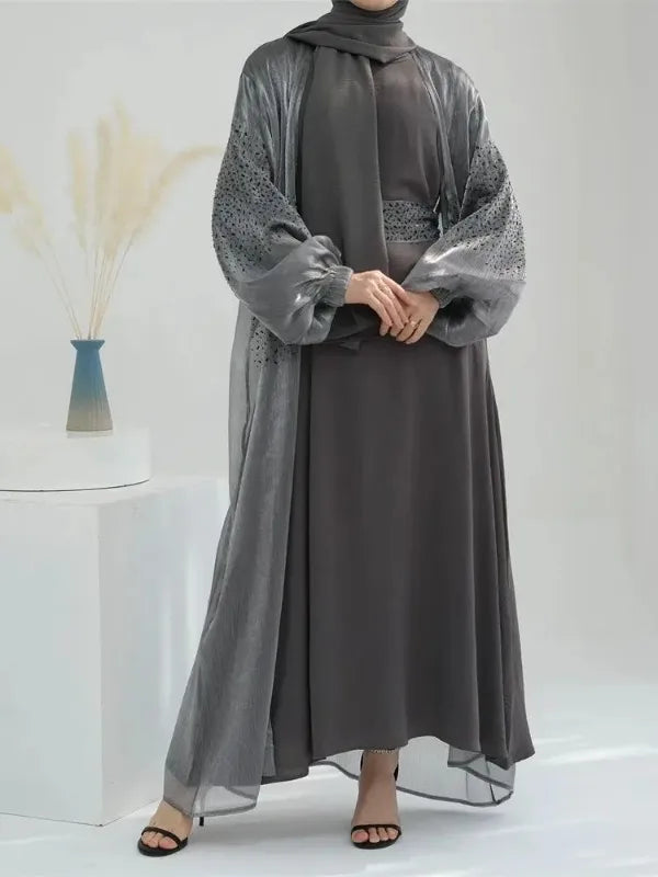 Ensemble féminin pour Ramadan, Abaya Dubai, robes islamiques, caftan et kimono