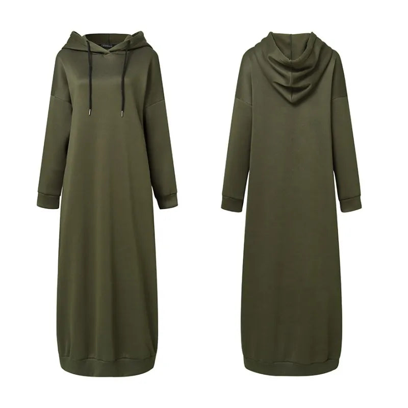 Robe Longue et Hijab Complet pour Femme