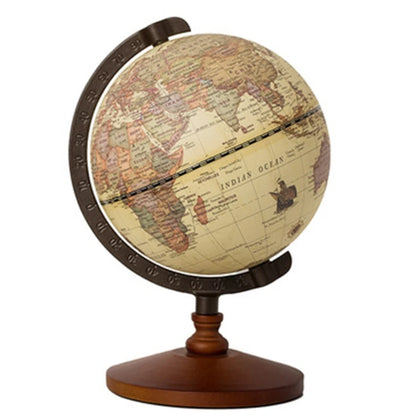 Globe Terrestre Vintage en Bois