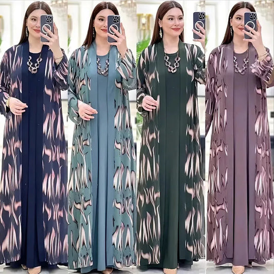 Ensemble caftan Turquie pour soirée élégante femmes ramadan