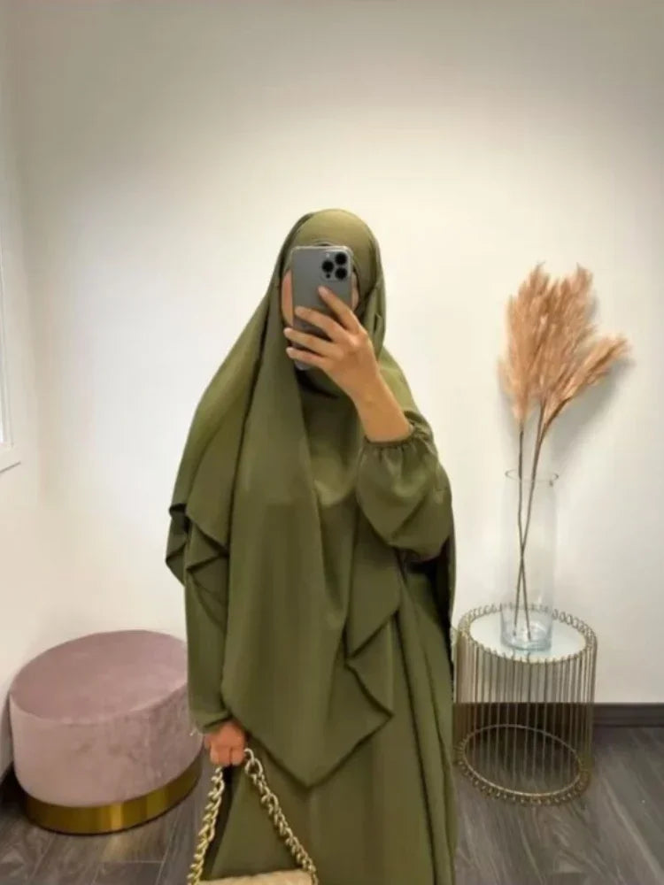 Robe Abaya Musulmane Hijab Ramadan 2024