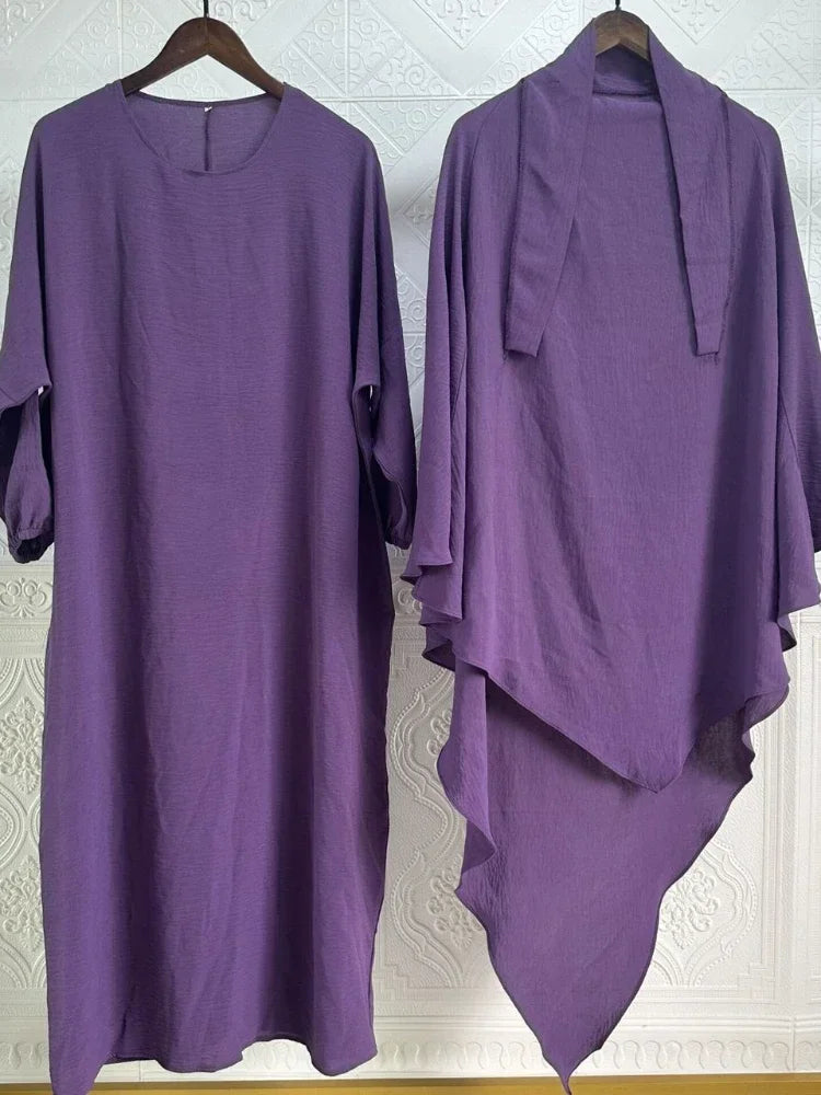 Robe Abaya Musulmane Hijab Ramadan 2024