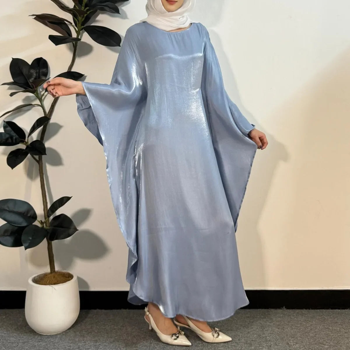 Robe Maxi Abayas Musulmanes pour Femmes - Robe Musulmane Élégante