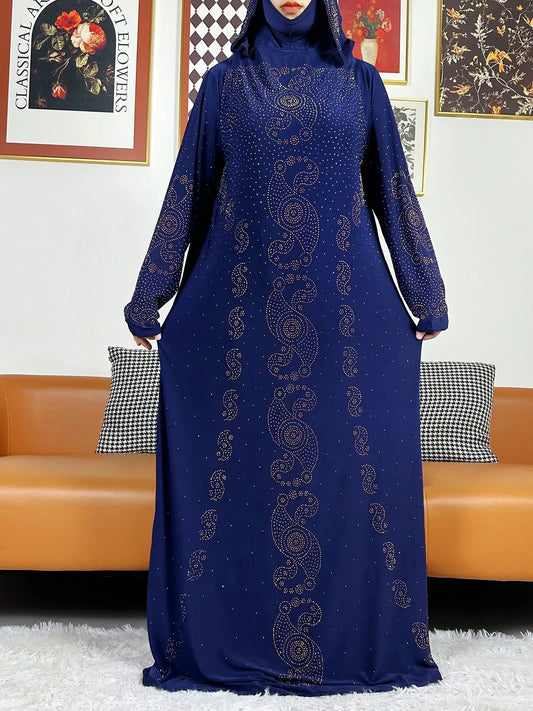 Robe Maxi à Capuche pour Femme Musulmane, Caftan Turquie-Africain, Dubai, Abaya Arabe, Ramadan