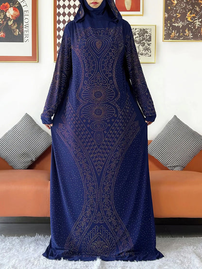 Robe Maxi à Capuche pour Femme Musulmane - Kaftan de Prière et Abaya Arabe