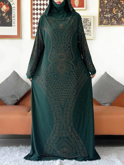 Robe Maxi à Capuche pour Femme Musulmane - Kaftan de Prière et Abaya Arabe