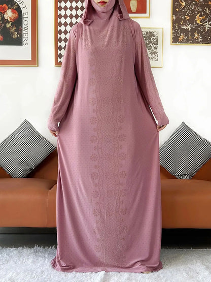 Robe Maxi à Capuche pour Femme Musulmane - Kaftan de Prière et Abaya Arabe