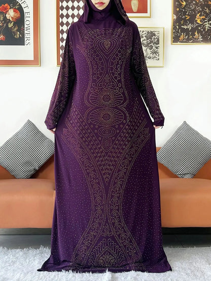 Robe Maxi à Capuche pour Femme Musulmane - Kaftan de Prière et Abaya Arabe