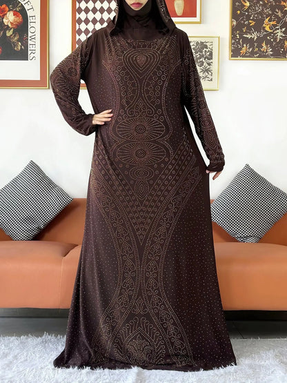 Robe Maxi à Capuche pour Femme Musulmane - Kaftan de Prière et Abaya Arabe