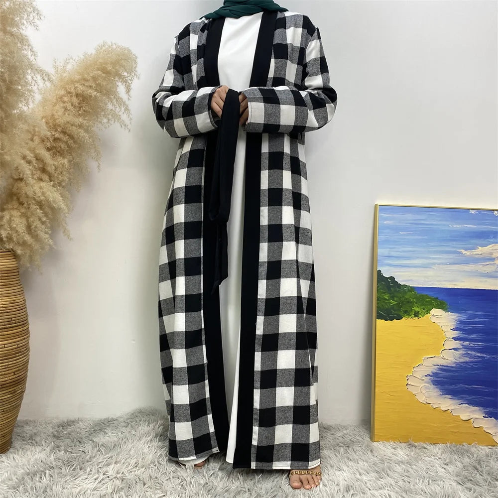 Robe cardigan imar Abaya pour femmes, tendance mode islamique 2025