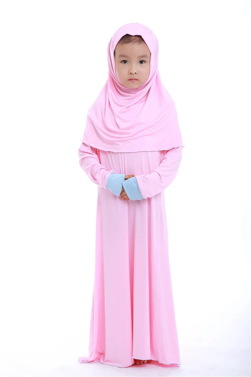 Robe de Prière pour Fille Musulmane, Abaya, Ramadan, Hijab, Kaftan