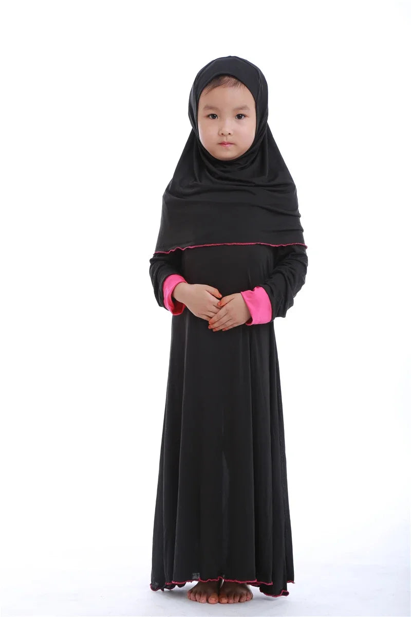 Robe de Prière pour Fille Musulmane, Abaya, Ramadan, Hijab, Kaftan