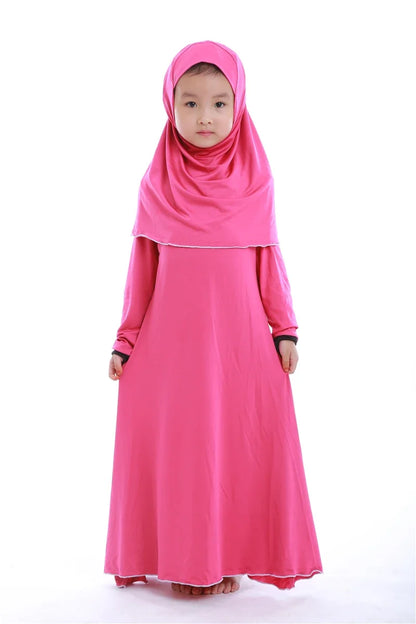 Robe de Prière pour Fille Musulmane, Abaya, Ramadan, Hijab, Kaftan