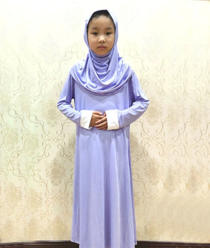 Robe de Prière pour Fille Musulmane, Abaya, Ramadan, Hijab, Kaftan