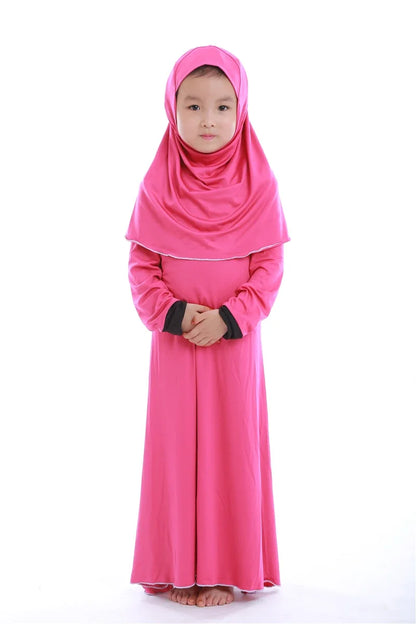 Robe de Prière pour Fille Musulmane, Abaya, Ramadan, Hijab, Kaftan