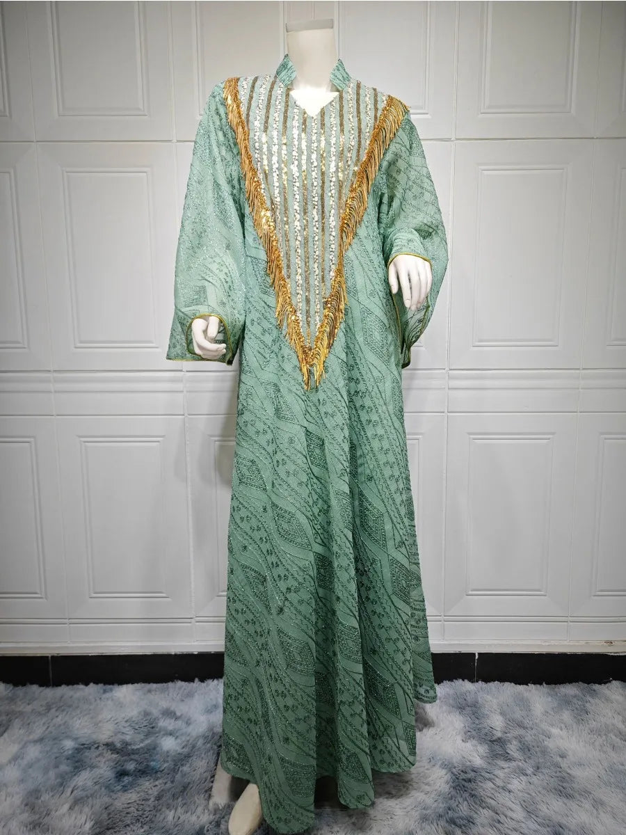 Robe de soirée marocaine pour femmes musulmanes