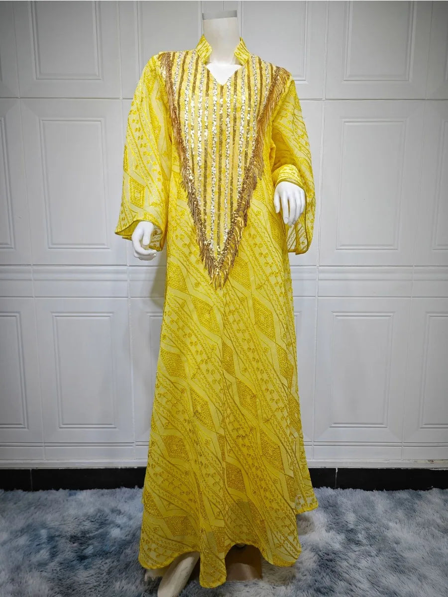 Robe de soirée marocaine pour femmes musulmanes