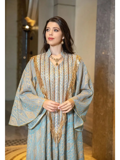 Robe de soirée marocaine pour femmes musulmanes