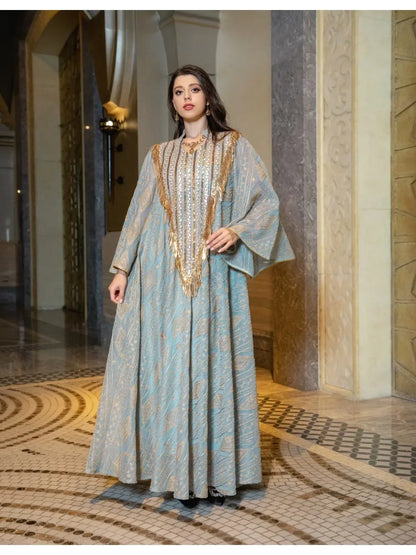 Robe de soirée marocaine pour femmes musulmanes