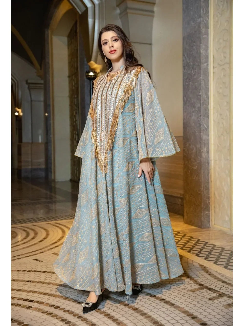 Robe de soirée marocaine pour femmes musulmanes