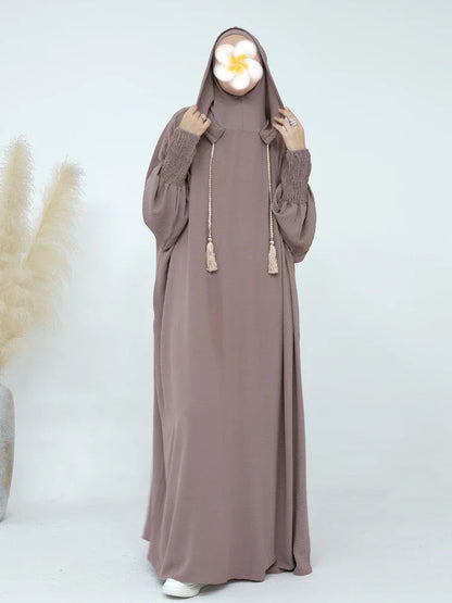 Robe longue à capuche musulmane pour femmes: Jilbab Ramadan Eid