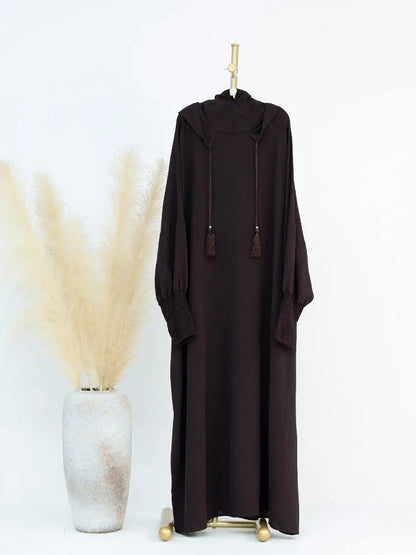 Robe longue à capuche musulmane pour femmes: Jilbab Ramadan Eid