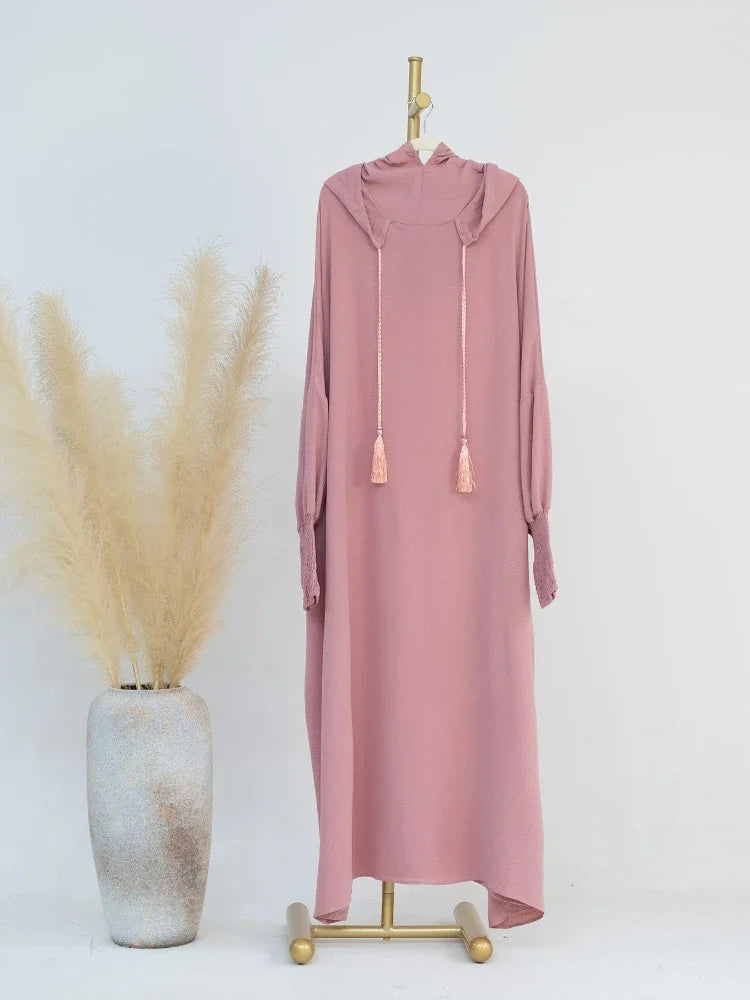 Robe longue à capuche musulmane pour femmes: Jilbab Ramadan Eid