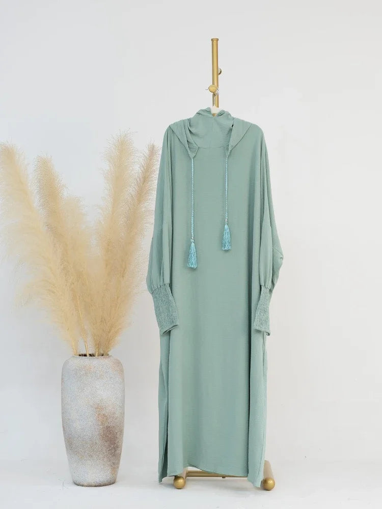 Robe longue à capuche musulmane pour femmes: Jilbab Ramadan Eid