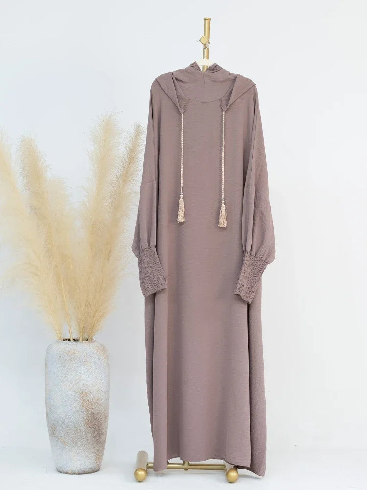 Robe longue à capuche musulmane pour femmes: Jilbab Ramadan Eid