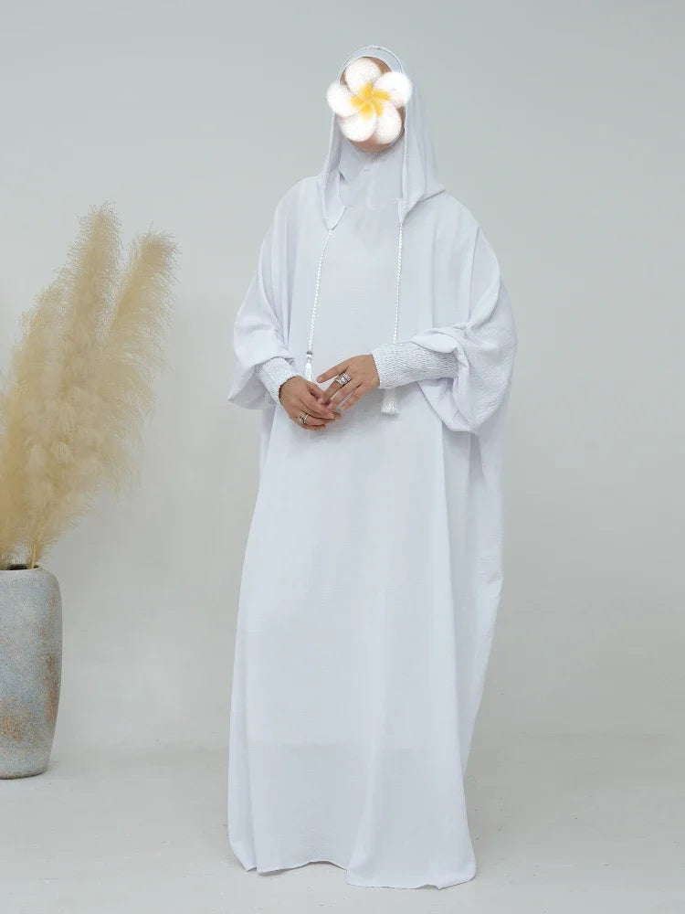 Robe longue à capuche musulmane pour femmes: Jilbab Ramadan Eid