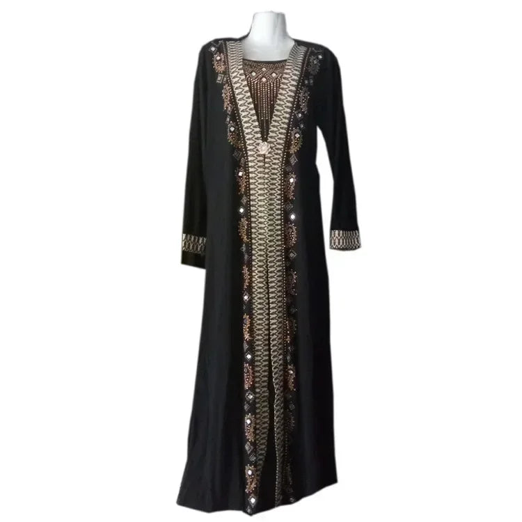 Robe longue élégante pour femmes: Mode Dubaï & Afrique