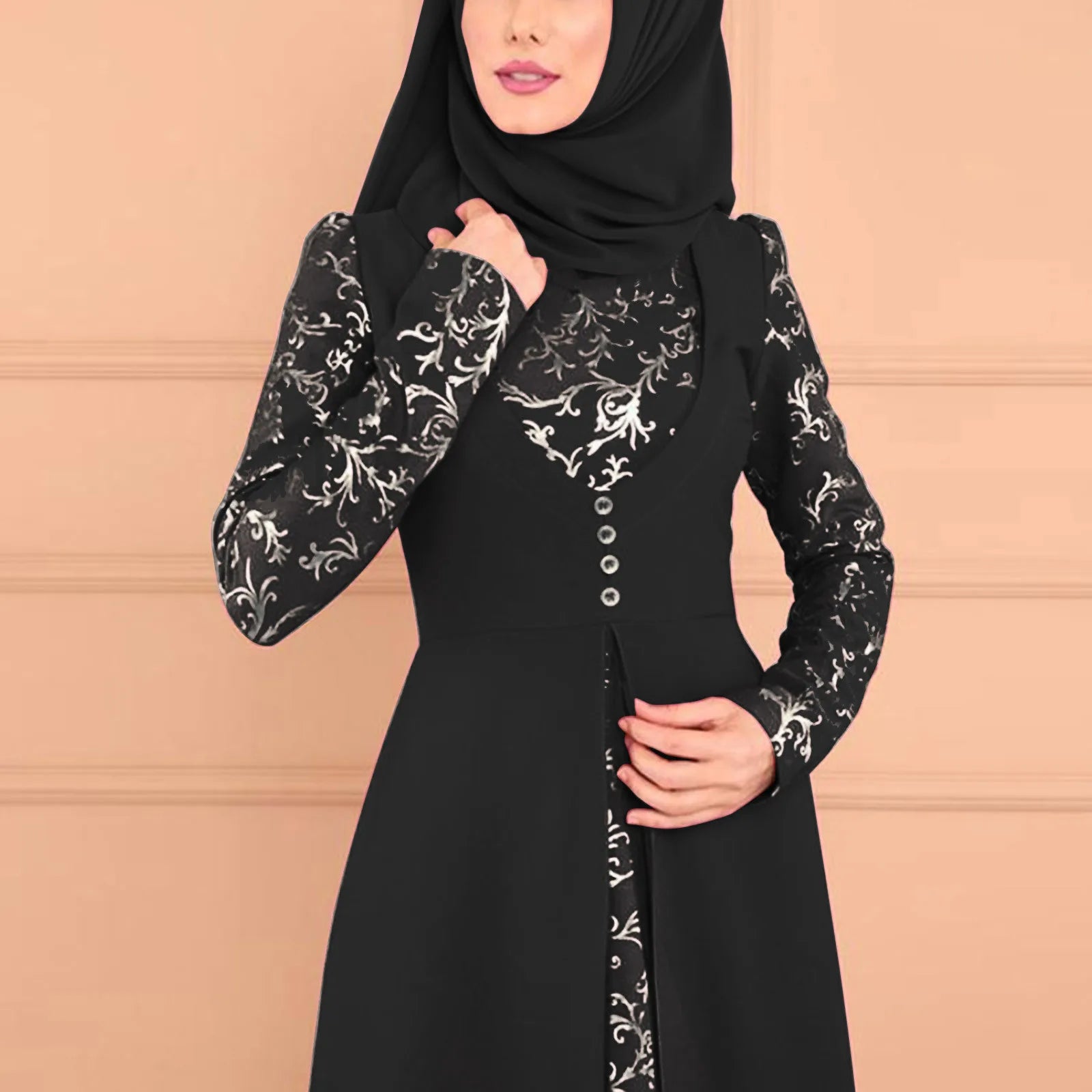 Robe longue femmes musulmanes, abayas éducatives 2024