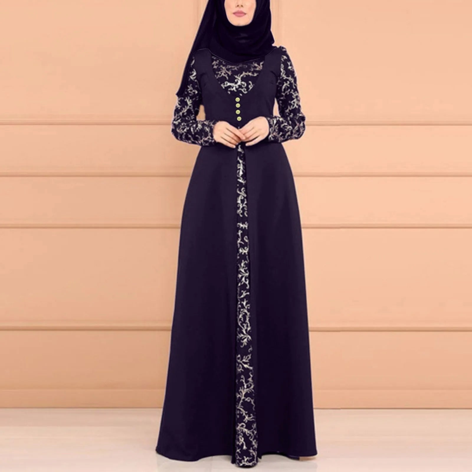 Robe longue femmes musulmanes, abayas éducatives 2024