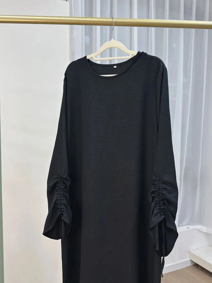 Robe musulmane avec manches , abaya syari, mode culte divine