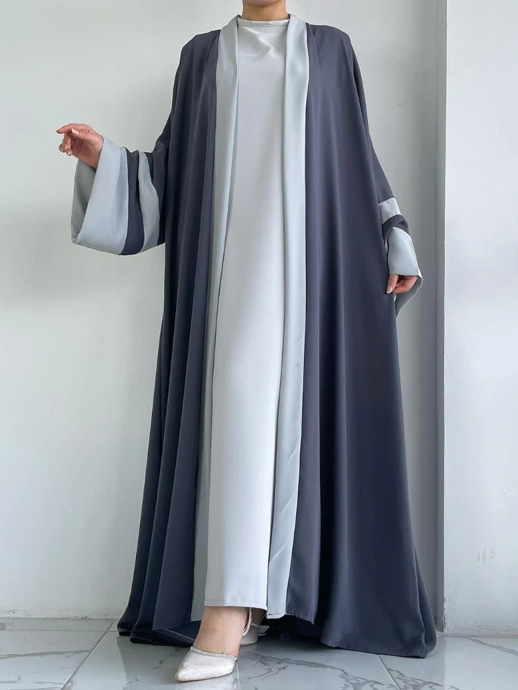 Ensemble musulman Ramadan 2024 : Robe longue Abaya 2 pièces