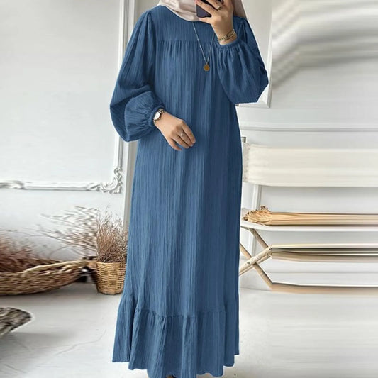 Robe musulmane à manches longues pour femmes - Abaya, Kebaya, Damen - Modeste et élégante