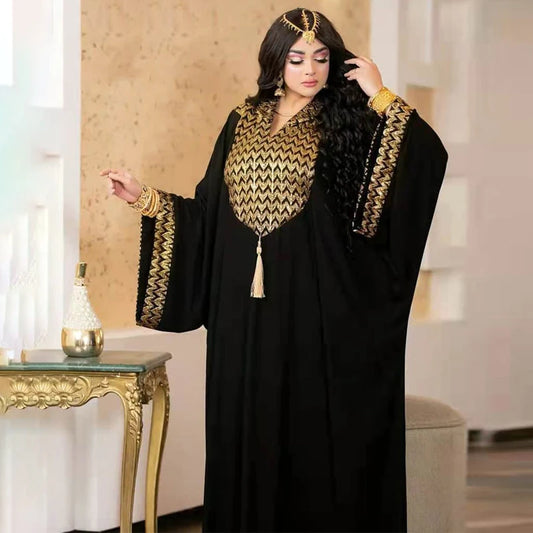 Ensemble de fête de luxe pour femmes : Abaya Dubai, Kaftan turc, vêtements africains