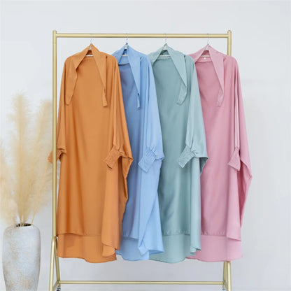 Robes de prière musulmanes pour filles, 10 couleurs, Abaya Eid Ramadan jilbab - SEO optimisé