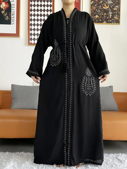 Robes élégantes en mousseline de soie pour femmes, tenues de fête de Dubaï