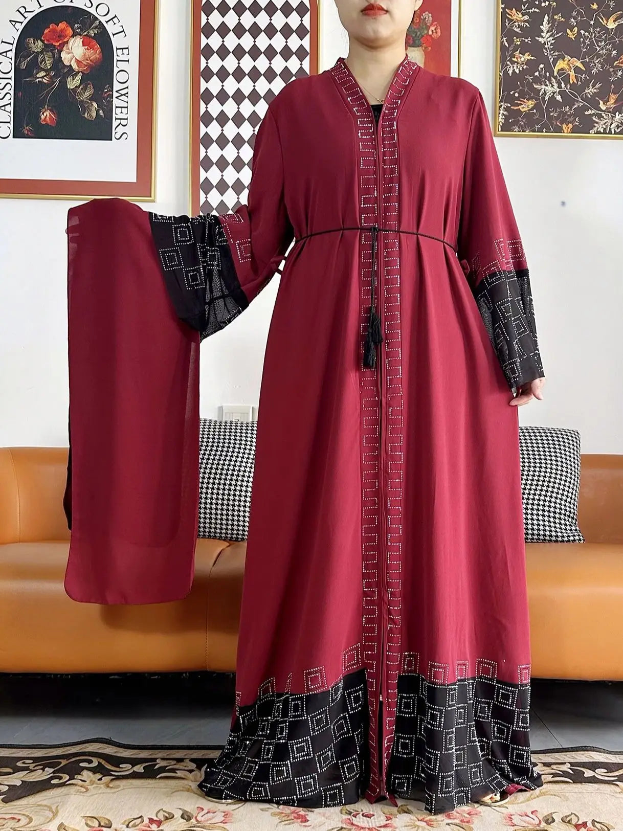 Robes élégantes en mousseline de soie pour femmes, tenues de fête de Dubaï