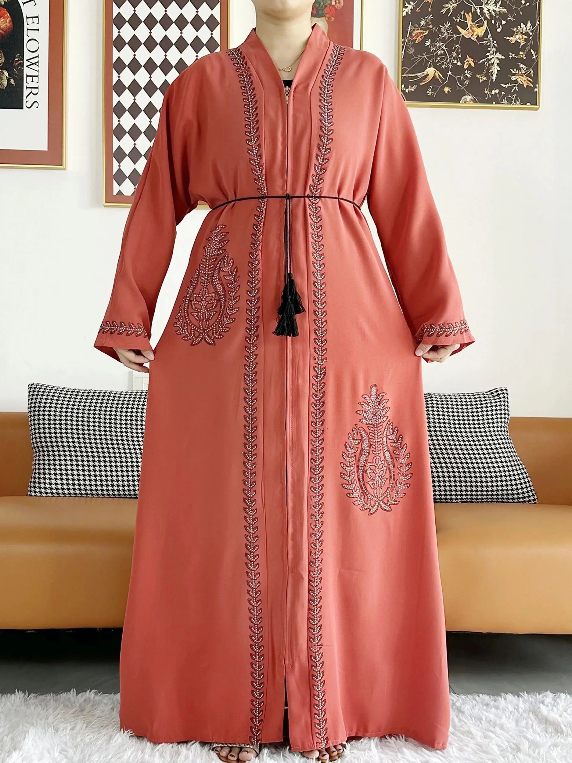 Robes élégantes en mousseline de soie pour femmes, tenues de fête de Dubaï