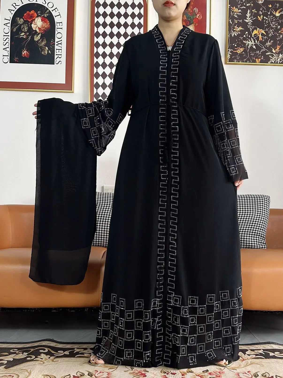 Robes élégantes en mousseline de soie pour femmes, tenues de fête de Dubaï